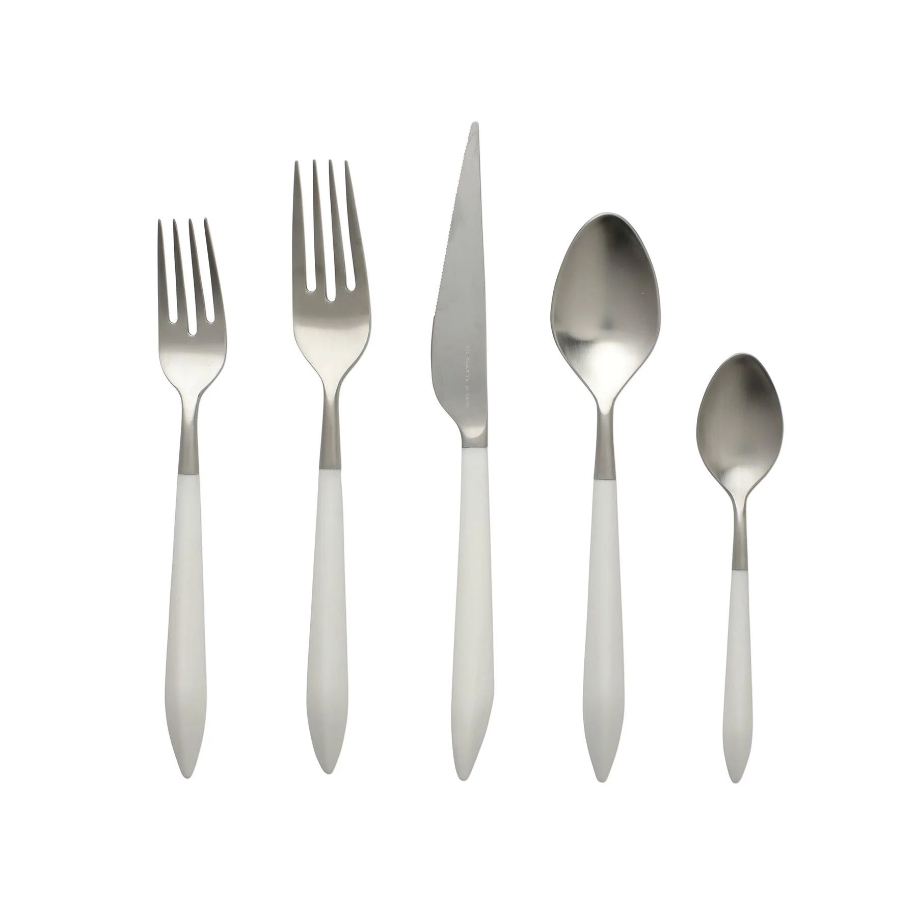 VIETRI Ares Silver & White Five Piece Place Setting | Waiting On Martha