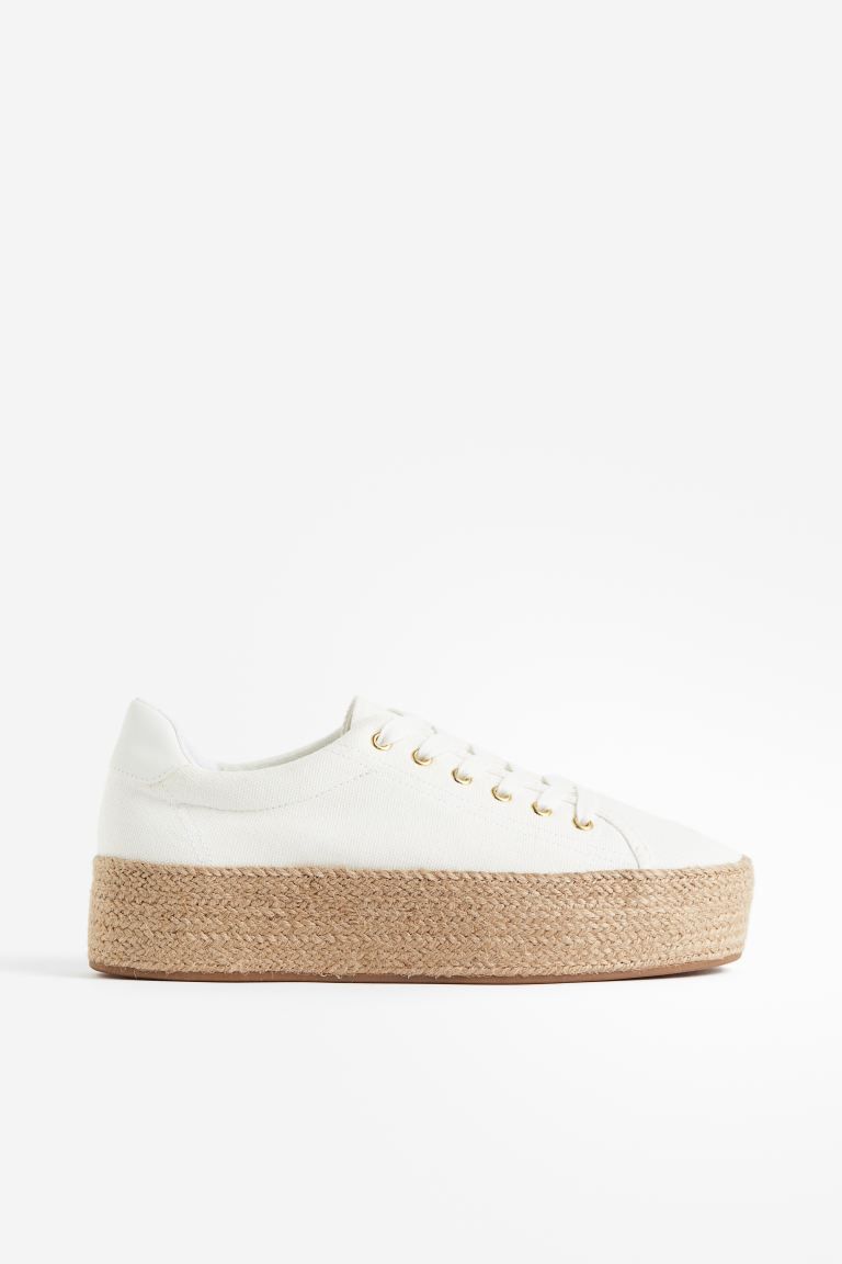 Espadrille Sneakers - White - Ladies | H&M US | H&M (US + CA)