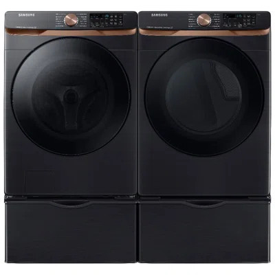 Samsung 5.2 cu. ft. Front Load Washer and 7.5 cu. ft. Dryer with Sensor Dry | Wayfair North America