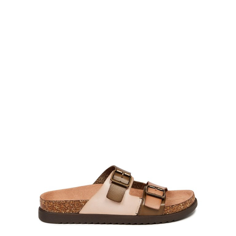 Time and Tru Women's Platform Footbed Sandals | Walmart (US)
