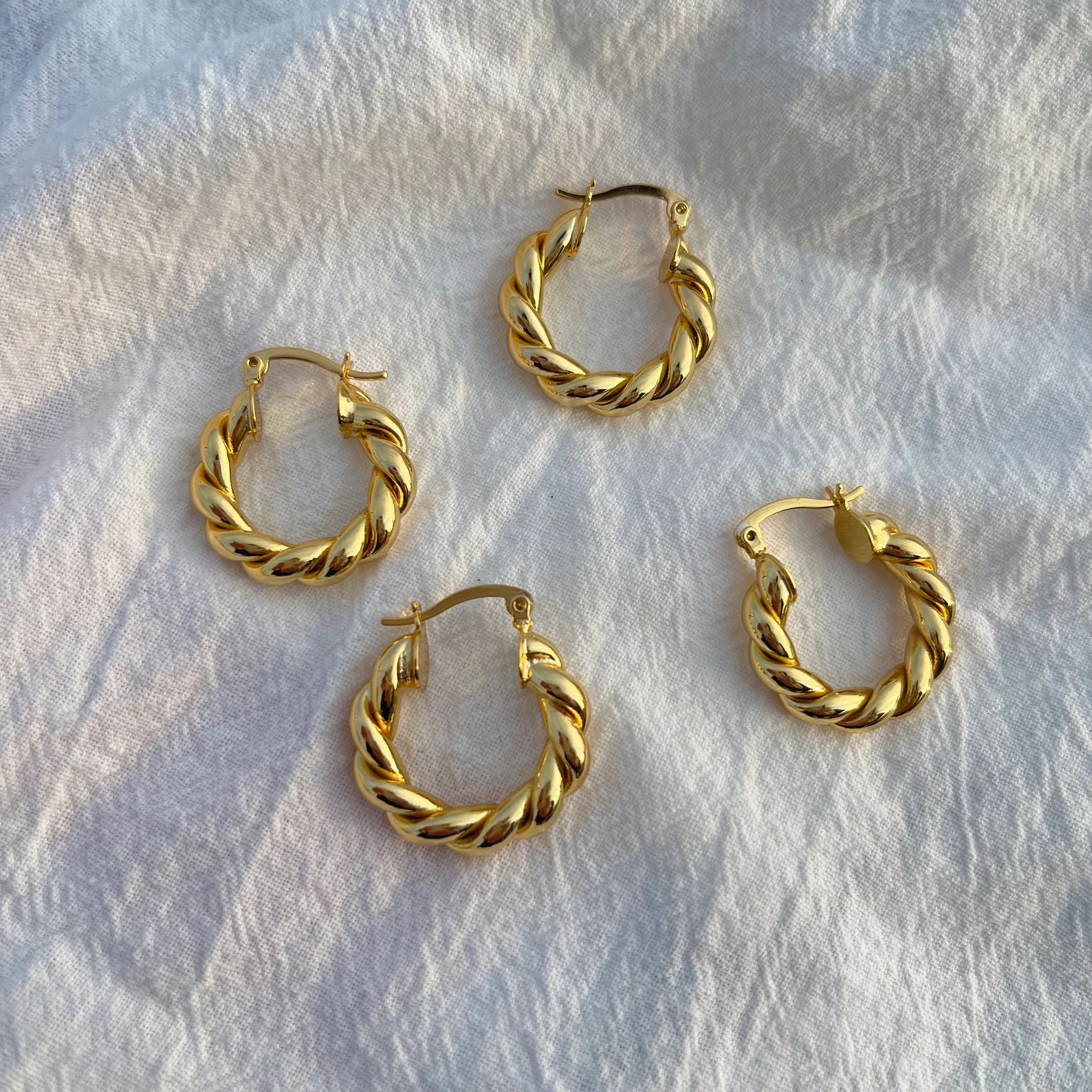 18K Gold Kids Hoop Earrings,Baby Hoop Earrings,Small Hoop Earrings,Kids Jewelry,Gold Hoop Earring... | Etsy (US)