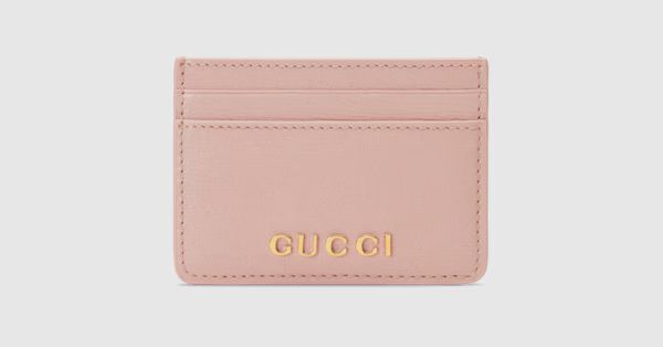 Card case with Gucci script | Gucci (US)