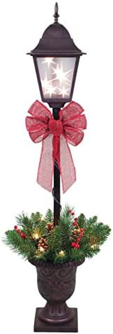 GreatDay 3.5-Foot Indoor Outdoor Pre-Lit Christmas Lamp Post | Amazon (US)
