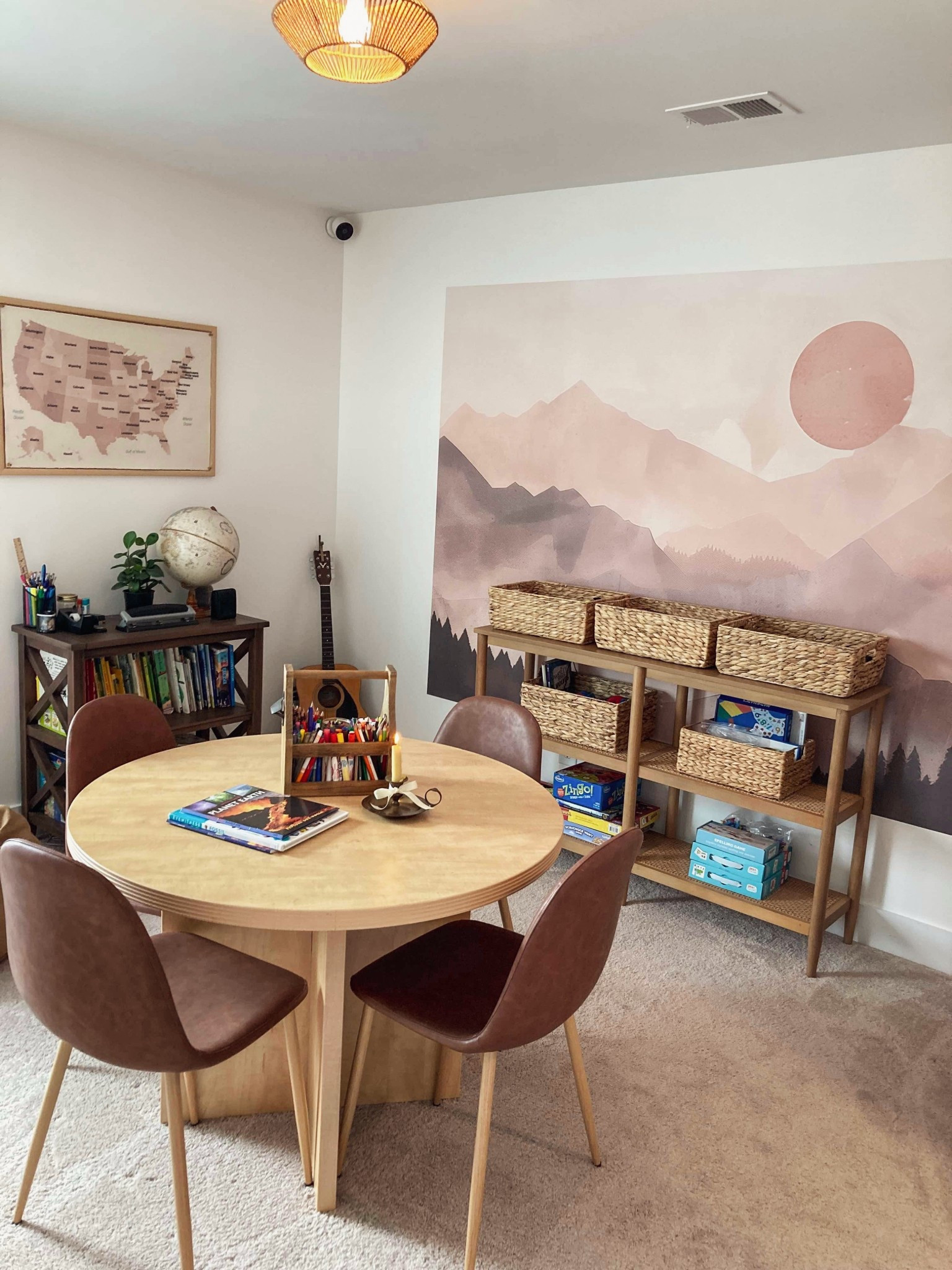 The perfect spot for homeschooling, getting homework done, or working from home. It’s so peaceful, relaxing, and well organized with the shelving unit with baskets.

#LTKOver40 #LTKSpringSale #LTKHome