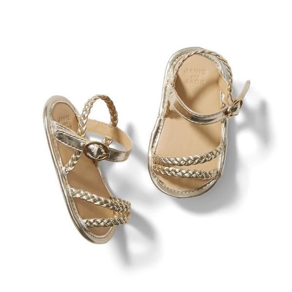 Baby Metallic Braided Sandal | Janie and Jack
