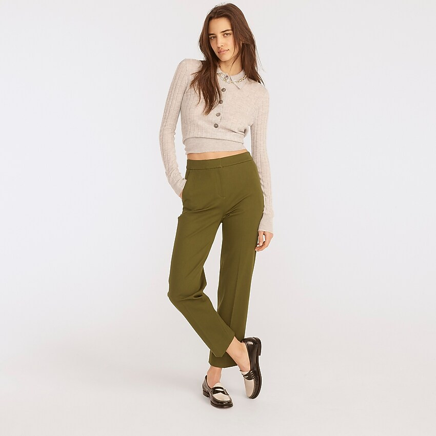 Kate straight-leg pant in bi-stretch cotton | J. Crew US
