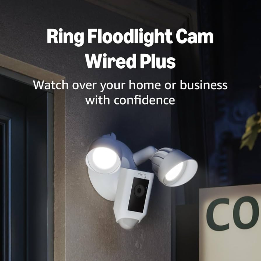 Ring Floodlight Cam Wired Plus — Outdoor home or business security with motion-activated 1080p ... | Amazon (US)