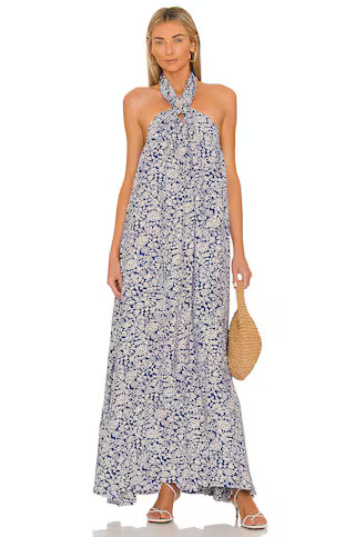 Natalie Martin Astrid Dress in Floral Print Pelicano Blue from Revolve.com | Revolve Clothing (Global)