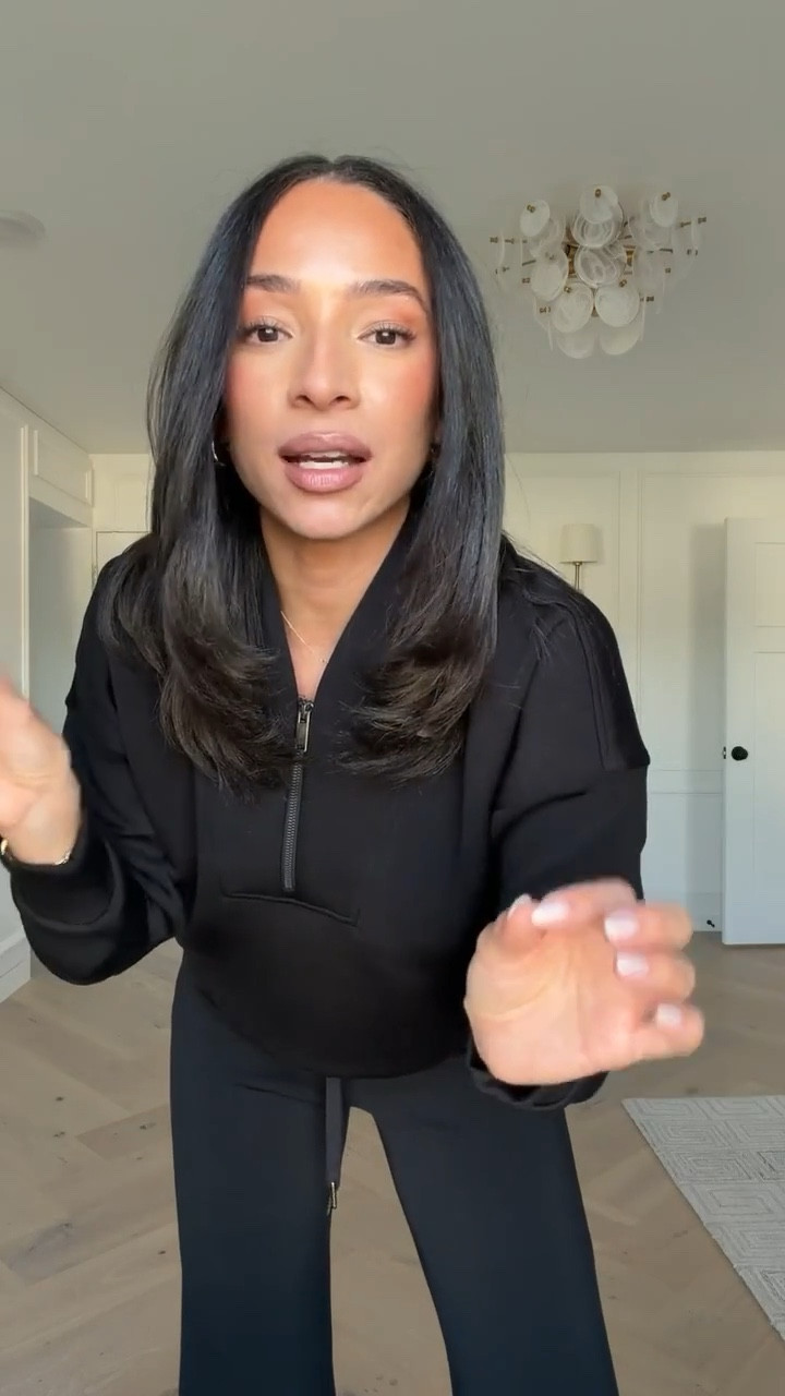 Use code NENAXSPANX for 15% OFF your first order! The most comfortable, lightweight and buttery soft material! Wearing size S half zip and size S tall wide leg pants @spanx #spanxpartner

work from home outfit, airport outfit, travel outfit, errands outfit, casual outfit, mom outfit, postpartum outfit, loungewear, matching set

#LTKmomlife #LTKTravel #LTKootd