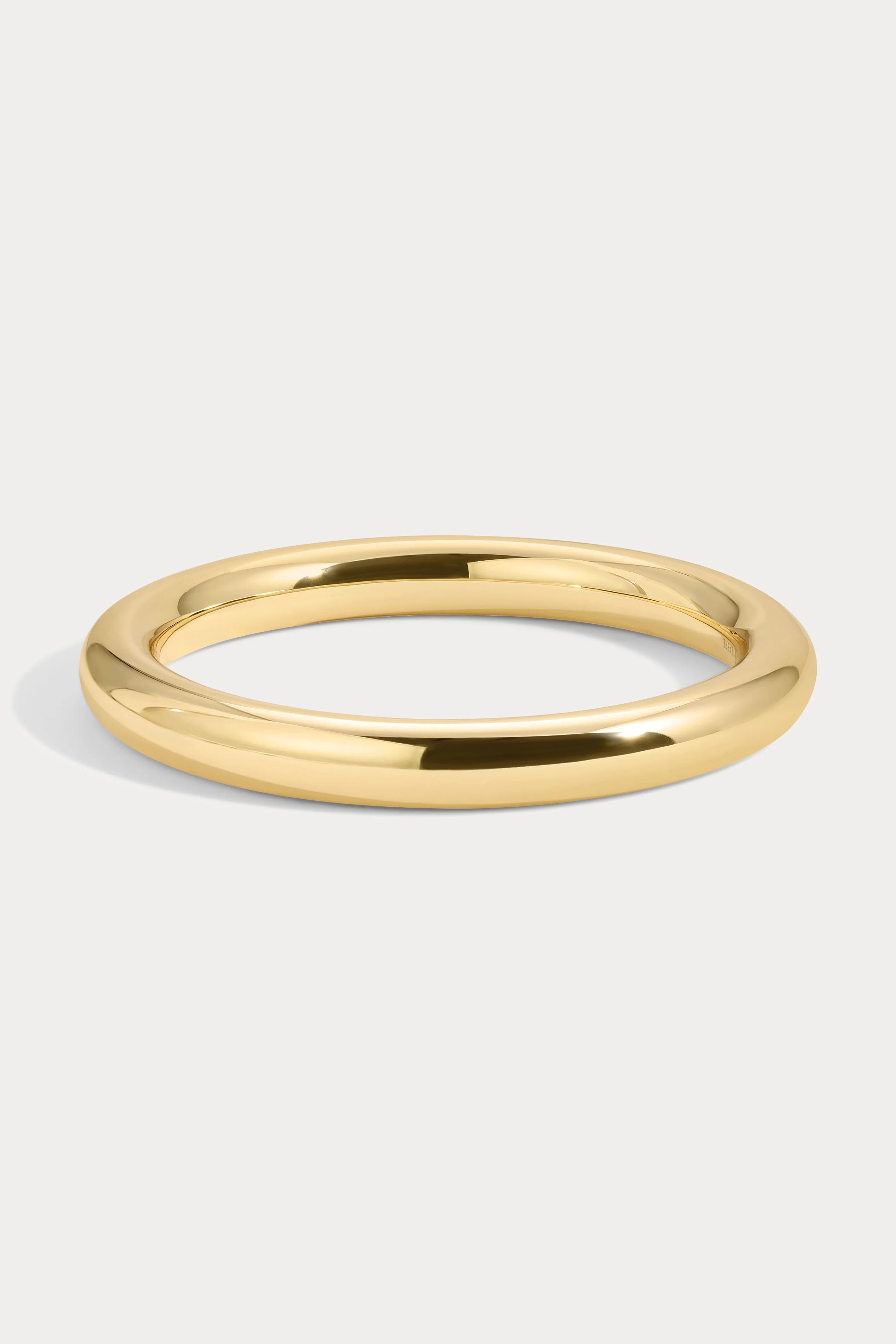 Large Maren Hollow Tube Bangle | Lili Claspe