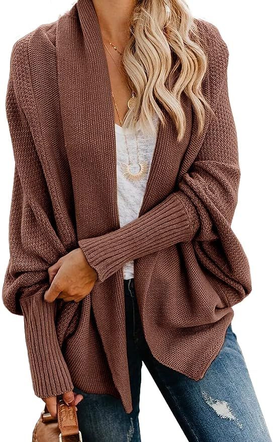 Imily Bela Womens Cardigan Sweaters Oversized Fall Trendy Slouchy Kimono Chunky Knit Coats at Ama... | Amazon (US)