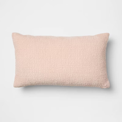 Lumbar Textured Velvet Peach - Threshold™ designed with Studio McGee | Target