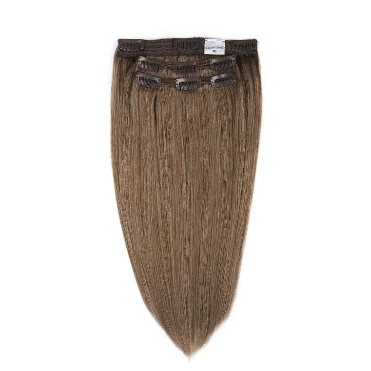 Crown Clip Ins - Light Brown/Dark Blonde -8 - Hidden Crown Hair Extensions | Hidden Crown Hair