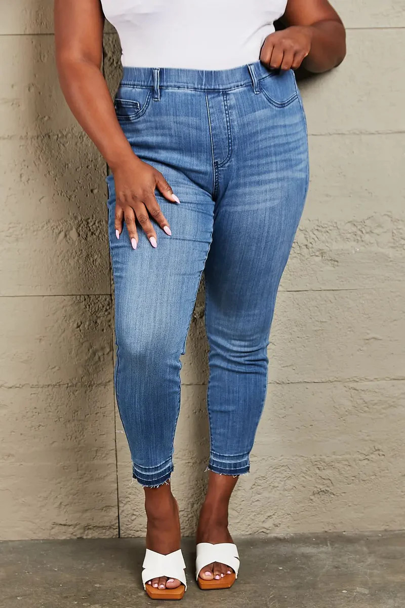 Judy Blue Janavie Full Size High Waisted Pull On Skinny | Casual Chic Boutique