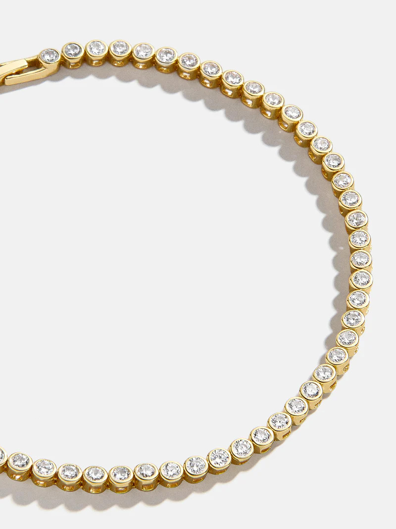Amalie Tennis Bracelet - Round Bezel | BaubleBar