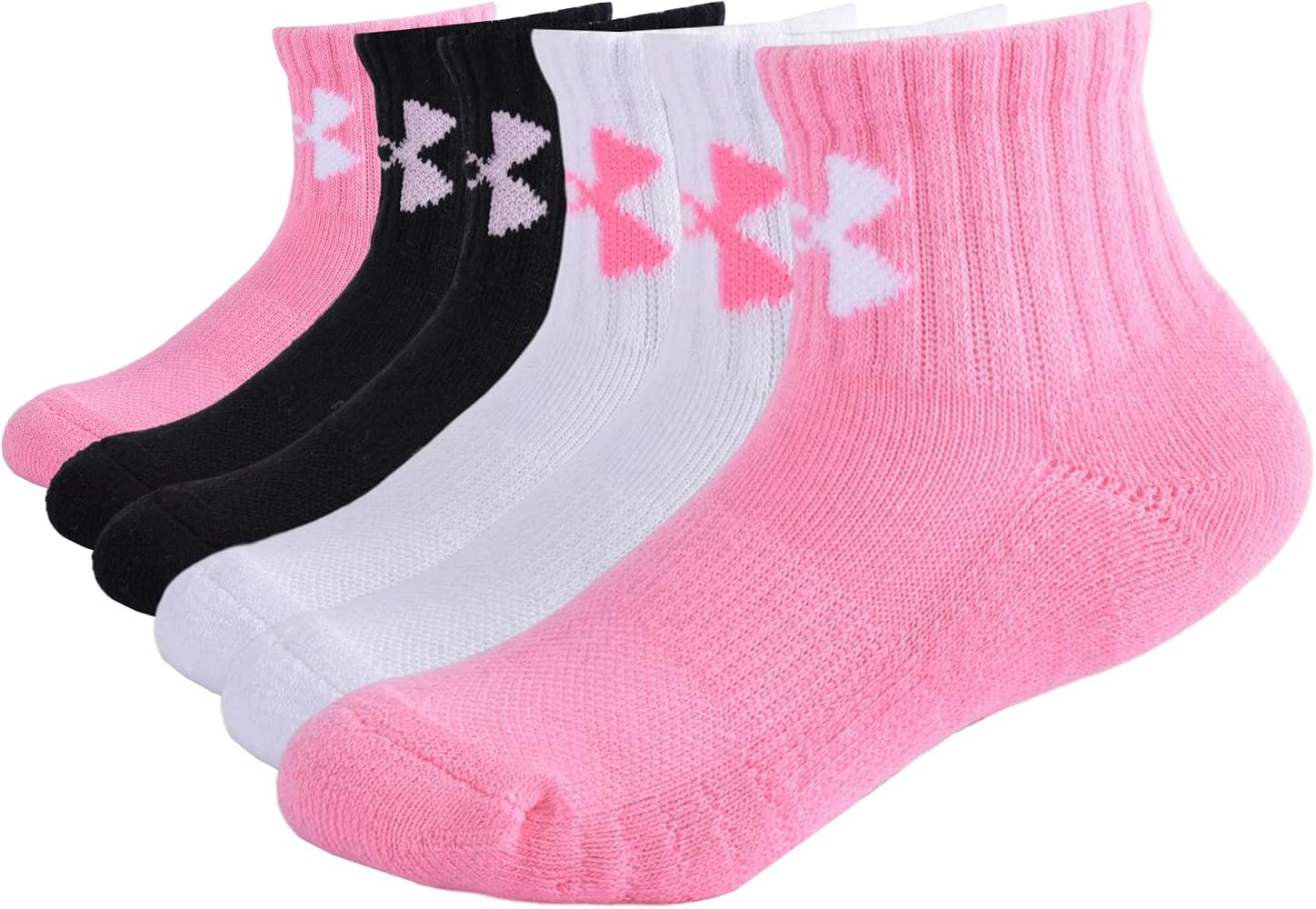 Under Armour Girls' Multi Pack Quarter Sock | Amazon (US)