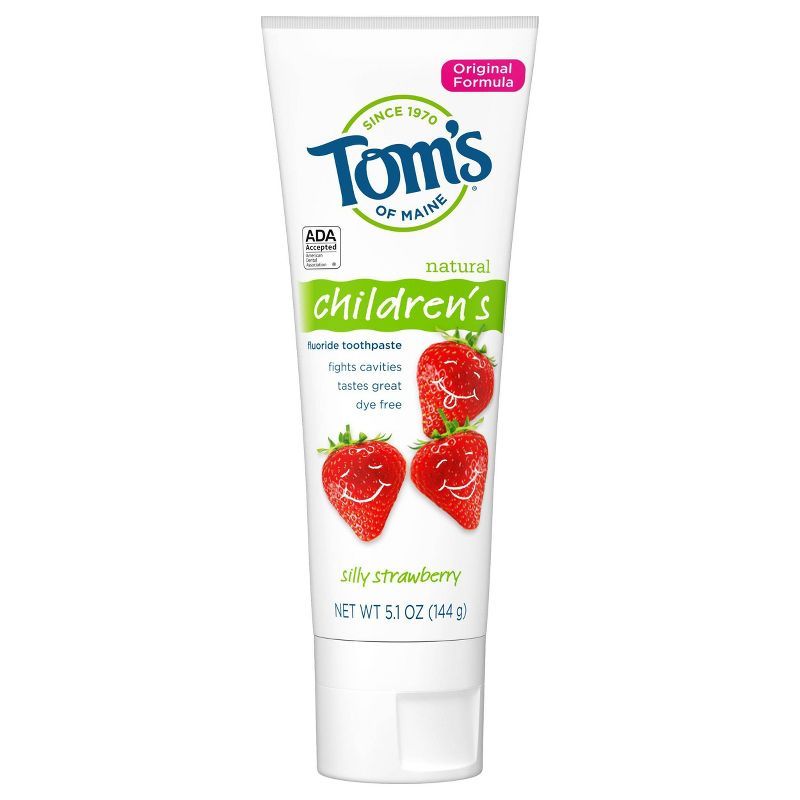Tom's of Maine Silly Strawberry Children's Anticavity Toothpaste - 5.1oz | Target