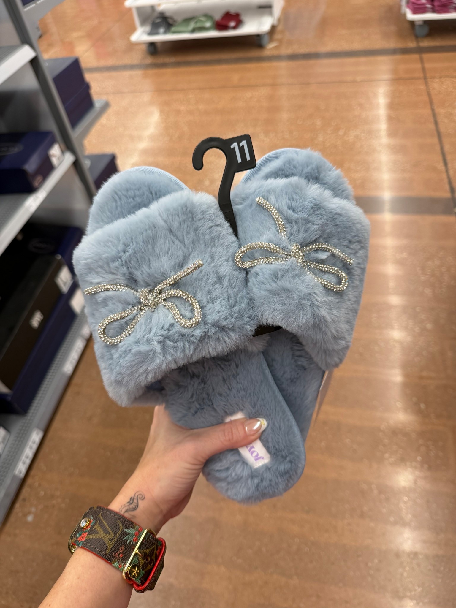 The cutest rhinestone bow slippers! 

#LTKmomlife