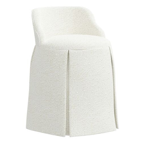 Addie Linen Vanity Stool | One Kings Lane