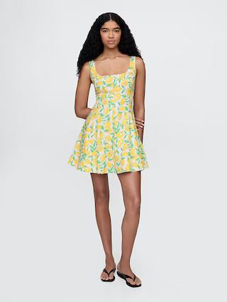 Linen-Blend Mini Dress | Gap (US)