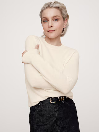 Lightweight Cashmere Crew-Neck Sweater | Banana Republic (US)