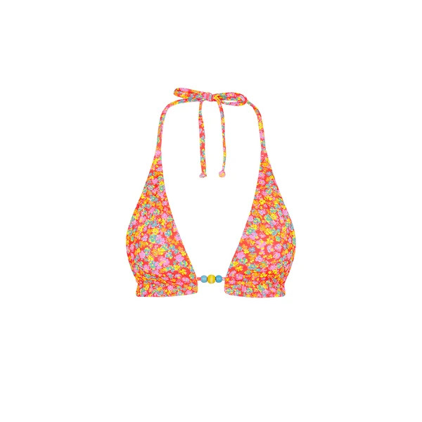 Frill Halter Bralette Bikini Top - Bubble Pop | Kulani Kinis US