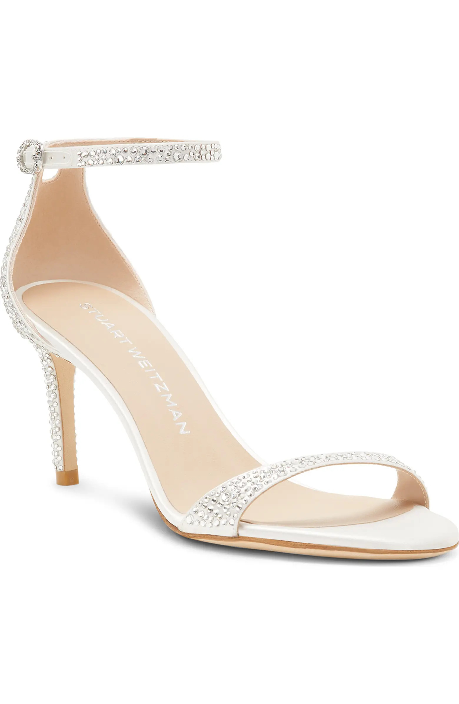Stuart Weitzman Nudist Shine 75 Sandal (Women) | Nordstrom | Nordstrom