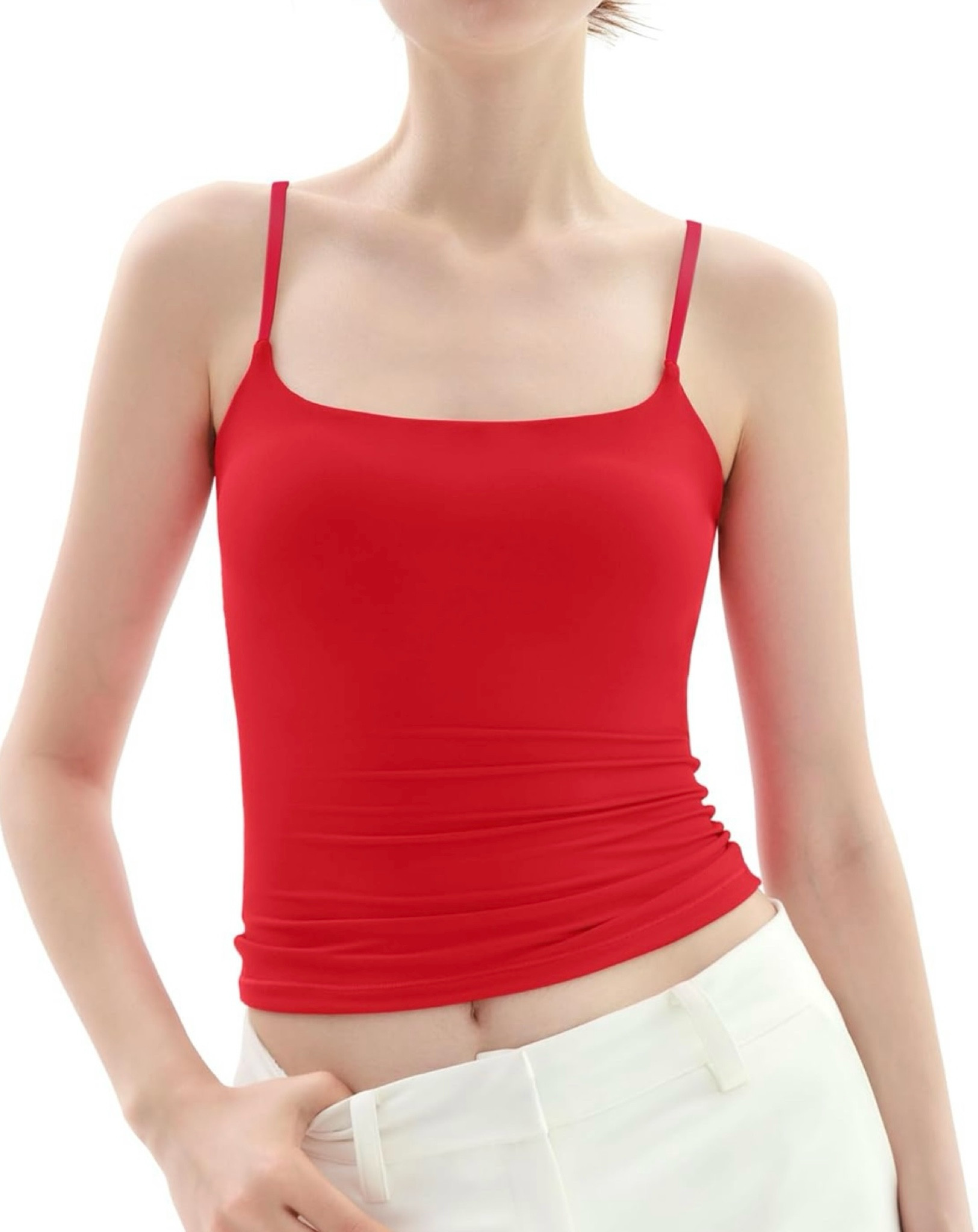 The tank from my latest video 🚨 This is from Pumiey - my favorite skims dupe brand 

PUMIEY Women's Square Neck Tank Top Adjustable Spaghetti Straps Sleeveless Basic Tops Sharp Collection

#LTKActive #LTKFitness #LTKTravel