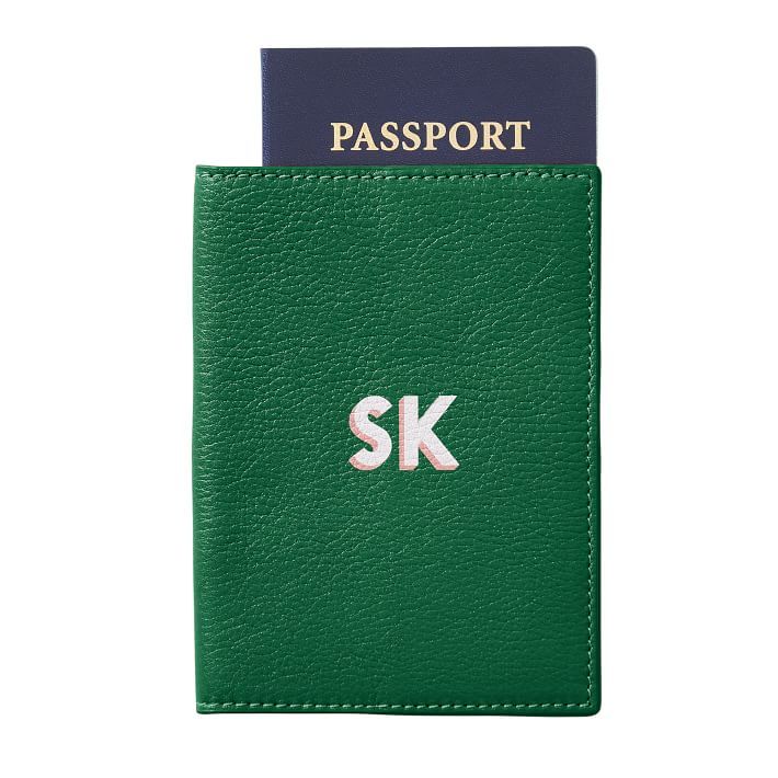 Leather Passport Case, Printed | Mark and Graham