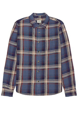 Marine Layer Cole Textured Shirt in Blue. - size XL/1X (also in L, M, S) | Revolve Clothing (Global)