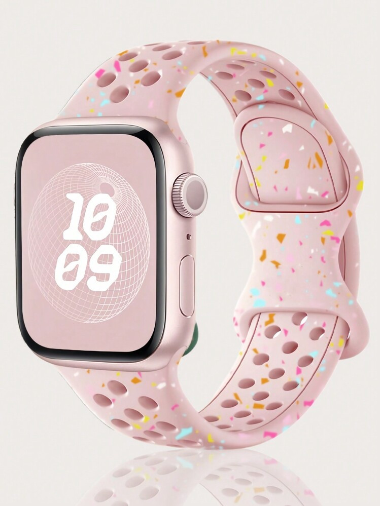 Breathable Sport Band For Apple Watch Band 38mm 40mm 41mm 42mm 44mm 45mm 49mm For Women Men, Plastic Soft Silicone Colorful Dot Hole For Apple Watch Strap Compatible With IWatch Series 11 10 9 8 7 6 5 4 3 2 1 SE Ultra 3 2 1 | SHEIN