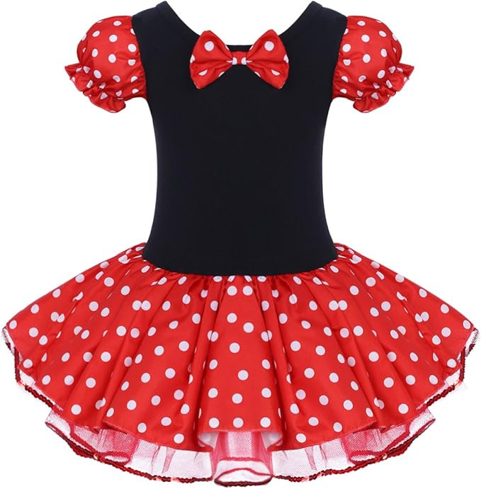 IBTOM CASTLE Toddler Girl Polka Dots Party Fancy Costume Tutu Dress up Dance Leotard Gymnastic Co... | Amazon (US)