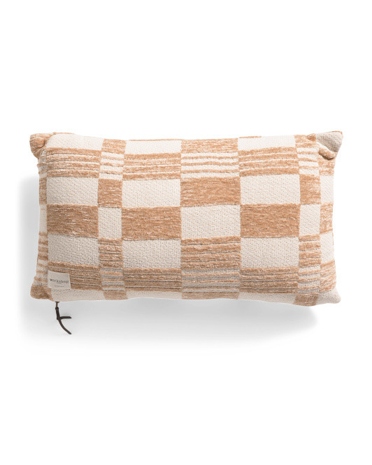 14x24 Irregular Checkerboard Jacquard Pillow | TJ Maxx