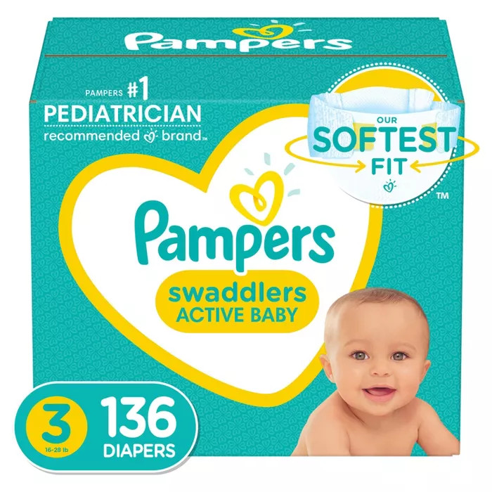 Pampers Swaddlers Disposable Diapers - (Select Size and Count) | Target