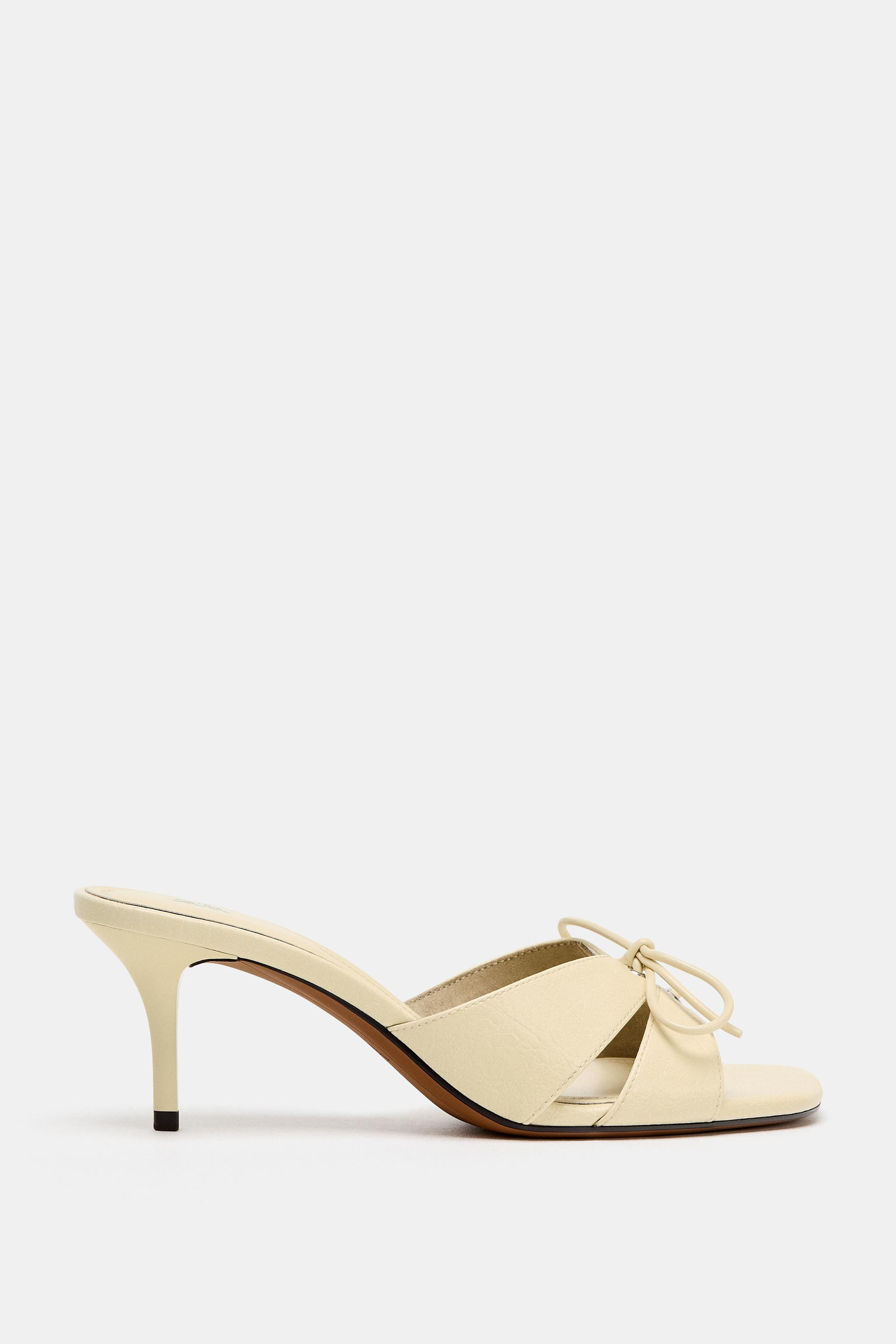 HEELED SANDALS WITH LACE DETAIL | Zara UK