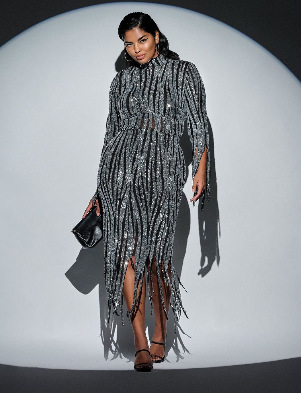 Limited Edition - Sequin Fringe Skirt | Eloquii