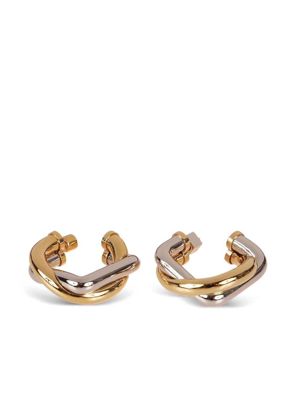 JacquemusDoppio intertwined hoop earrings | Farfetch Global