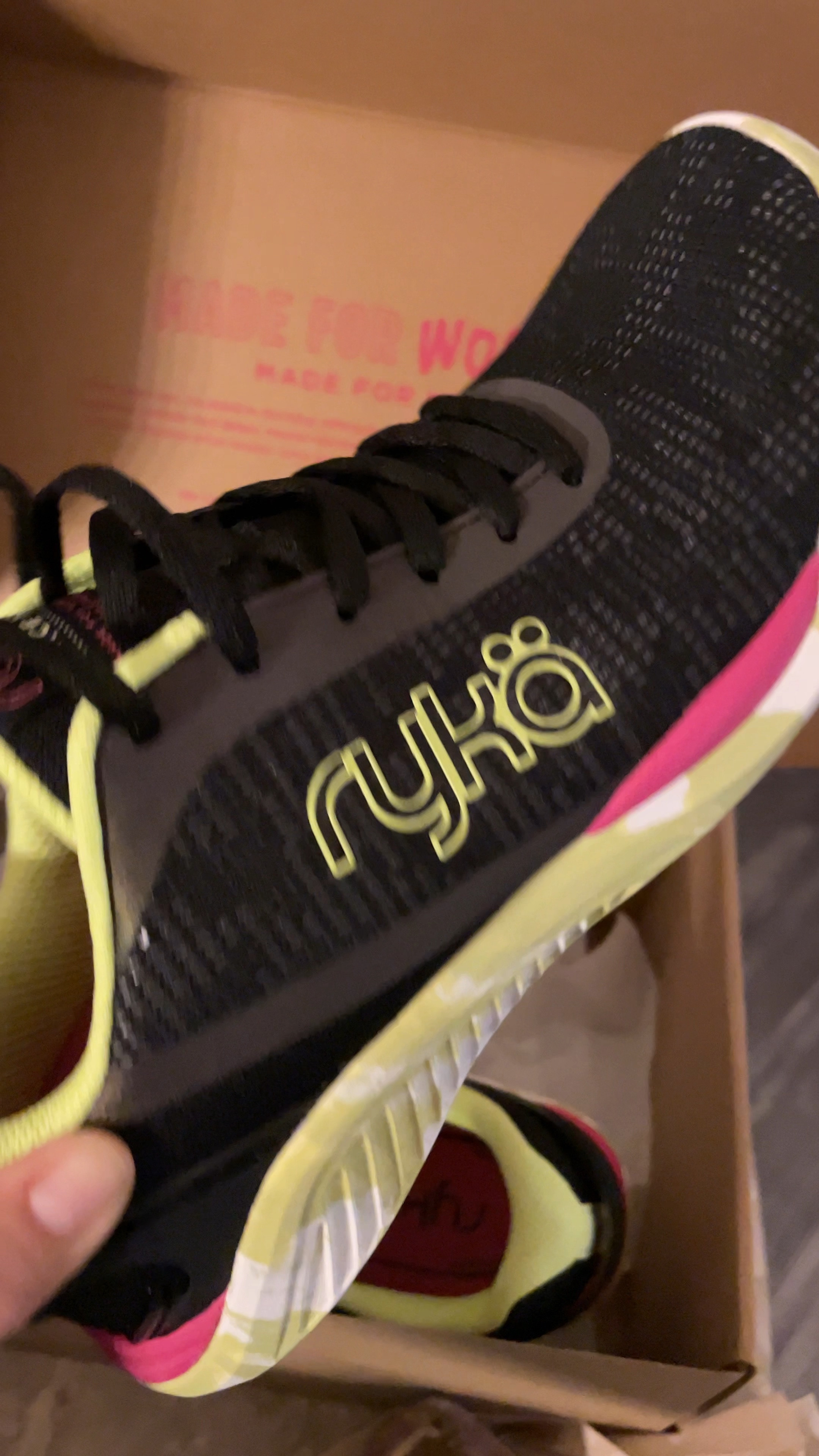 RYKA Women's Fierce Xt Training Sneakers for my zumba and dance classes!

Feel your fierce in these high-impact performance women's sneakers, expertly designed for strength and weight training. BEST FOR: High-intensity workouts and Strength and weight training. PERFORMANCE TECH: Exceptional fit and performance for lateral movements and cross training, proven in lab testing by Heeluxe and RE-ZORB LITE for lightweight impact protection. MADE FOR WOMEN FIT: Designed for a woman's unique foot shape with a narrower heel, roomier toe, and softer foot cushioning. MATERIALS: Dual-layer mesh, durable faux leather overlays, low-profile tongue, and padded heel collar. CLOSURE: Lace-up front and Heel pull tab for easy on/off. INSOLE: Anatomical insole for extra arch and heel support . MIDSOLE: Lightwei­ght EVA for soft cushioning with RE-ZORB LITE. OUTSOLE: Sticky rubber outsole with marbled design and Pivot Point for smooth and easy turns. 

#LTKstyletip #LTKfitness #LTKVideo