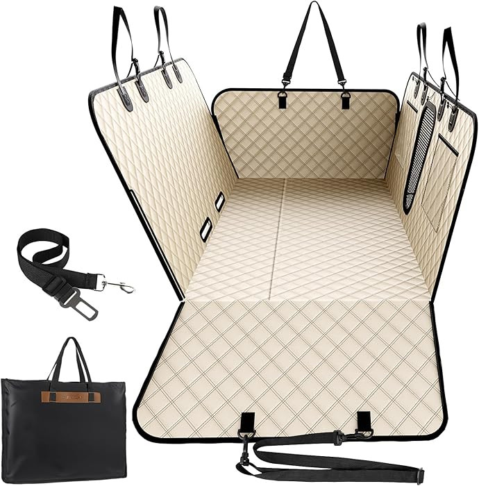 A-Pce 600D Heavy Duty Dog Car Seat Cover for Back Seat,2025 Upgraded Hard Honeycomb Bottom Back S... | Amazon (US)