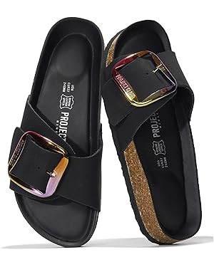 Project Cloud Genuine Leather Sandals Women Dressy Summer Beach Essentials - Flip Flops & Slides ... | Amazon (US)