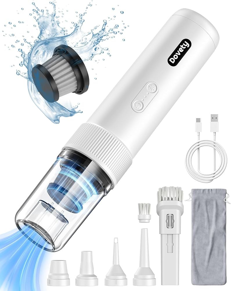 Cordless Handheld Car Vacuum Cleaner - 21000PA 5-in-1 Portable Vacuum with LED Light & HEPA Filte... | Amazon (US)