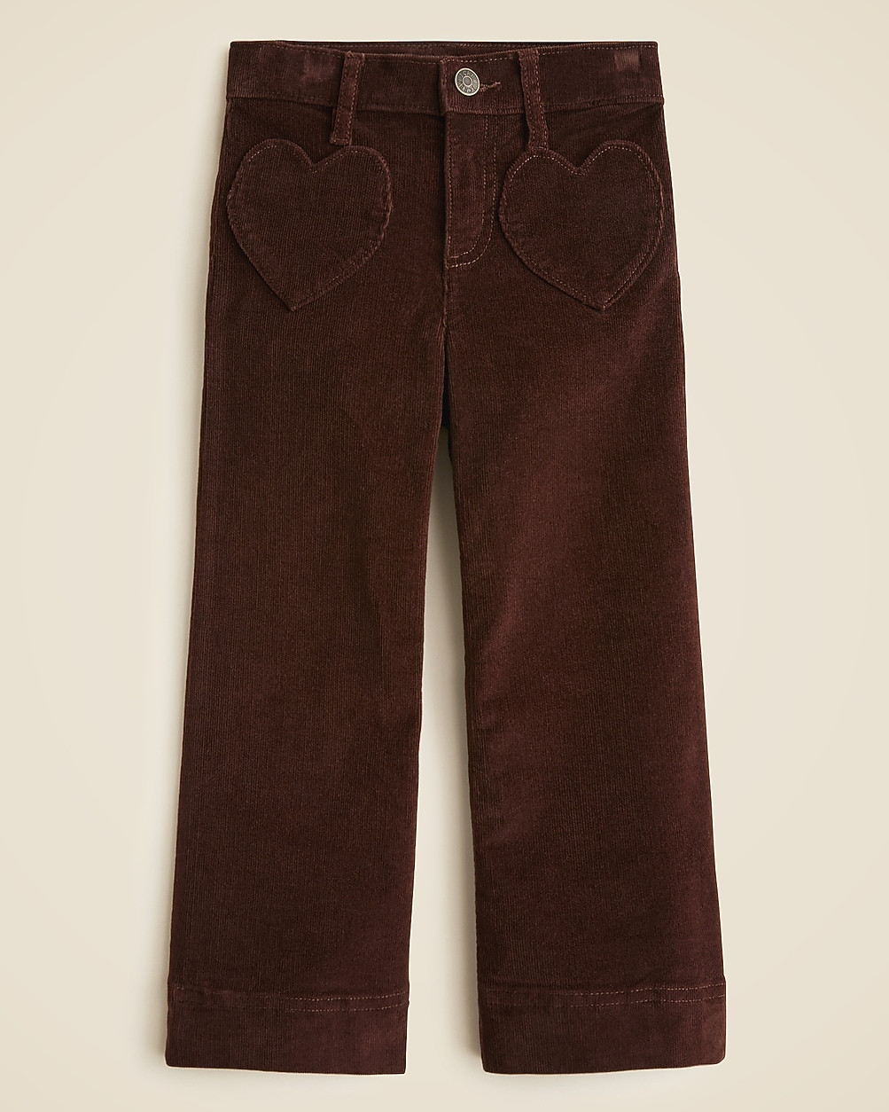 Girls' sailor corduroy trouser with heart pockets | J. Crew US