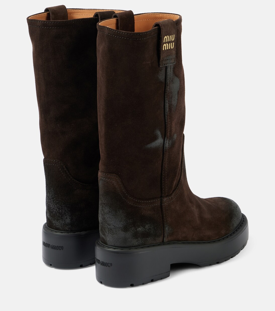 Logo suede ankle boots | Mytheresa (US/CA)