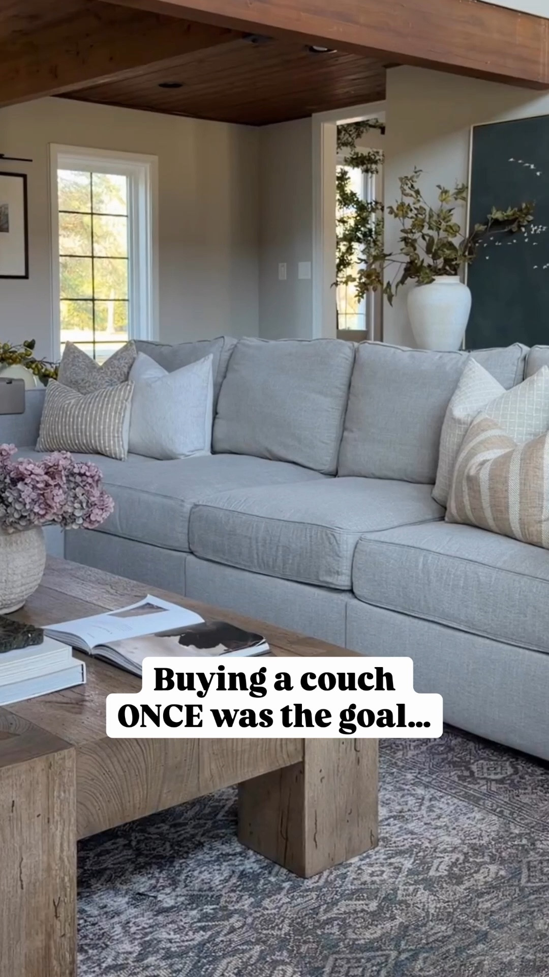 Couch math just makes sense. After going through multiple sofas over the years, our @lovesac Sactionals are here to STAY. When we moved in our home, I promised myself we were done buying disposable furniture. We wanted something that would actually grow with our family instead of replacing it every few years.
It’s modular so we can rearrange it anytime, the covers are washable (huge for kids, pets + hosting), and there are so many accessories that make it even more functional (and fun, tbh). We have one in our great room, our basement, and even our Florida rental because it just works for real life.
And with our new build, we’re actually designing the space around our Sactionals knowing we can reconfigure it or change the fabric however we want.
Future-me loves this decision 😌 

#LTKHome #LTKSaleAlert #LTKvlog