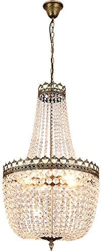 Maxax 5 Lights Crystal Chandelier Lights, French Empire Country Adjustable Foyer Chandelier Penda... | Amazon (US)