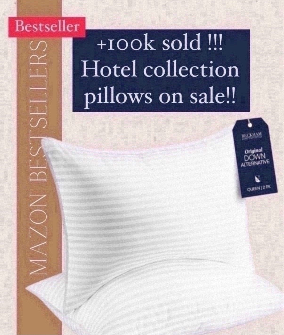 This hotel collection pillow has been a most loved bestseller and if you are in the market for new pillows then you should take a look.  There is a deal on it right now