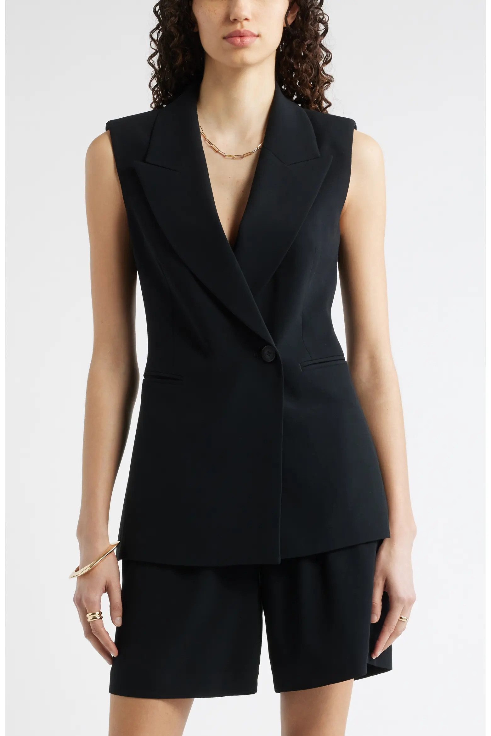Sleeveless Crepe Blazer (Women) | Nordstrom | Nordstrom