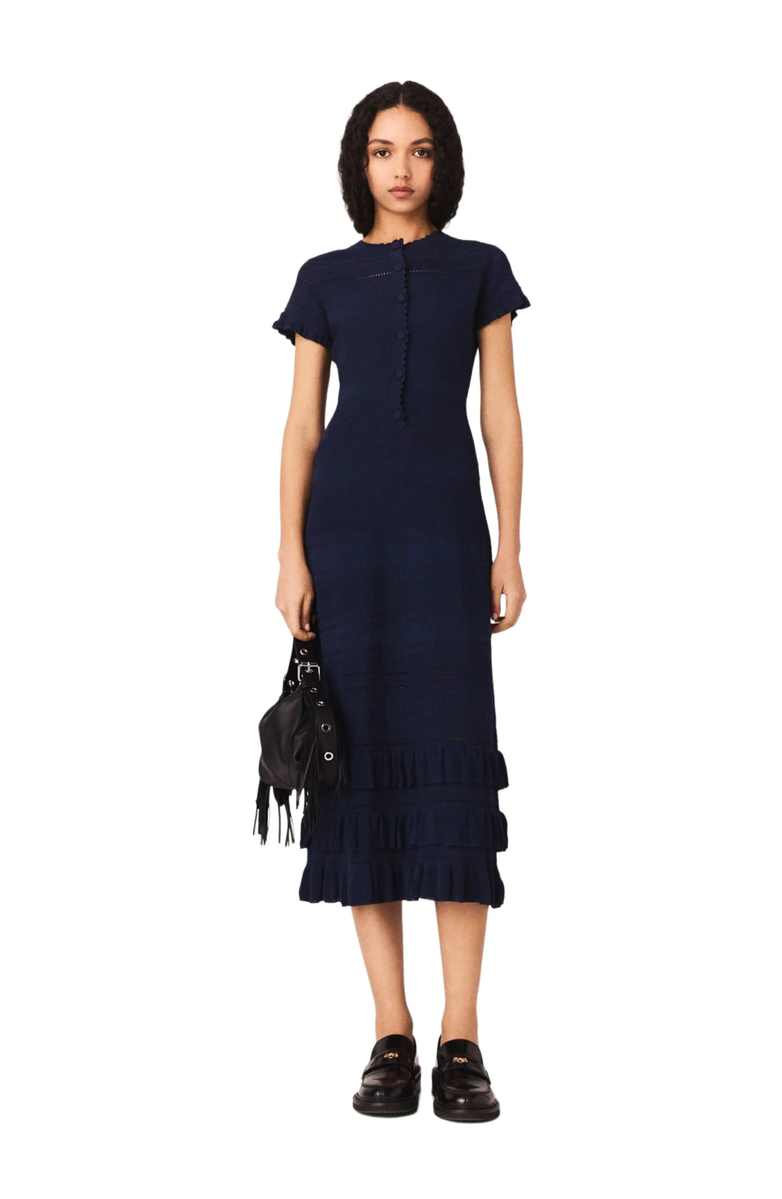 Knit maxi dress with ruffles (Women) | Nordstrom | Nordstrom