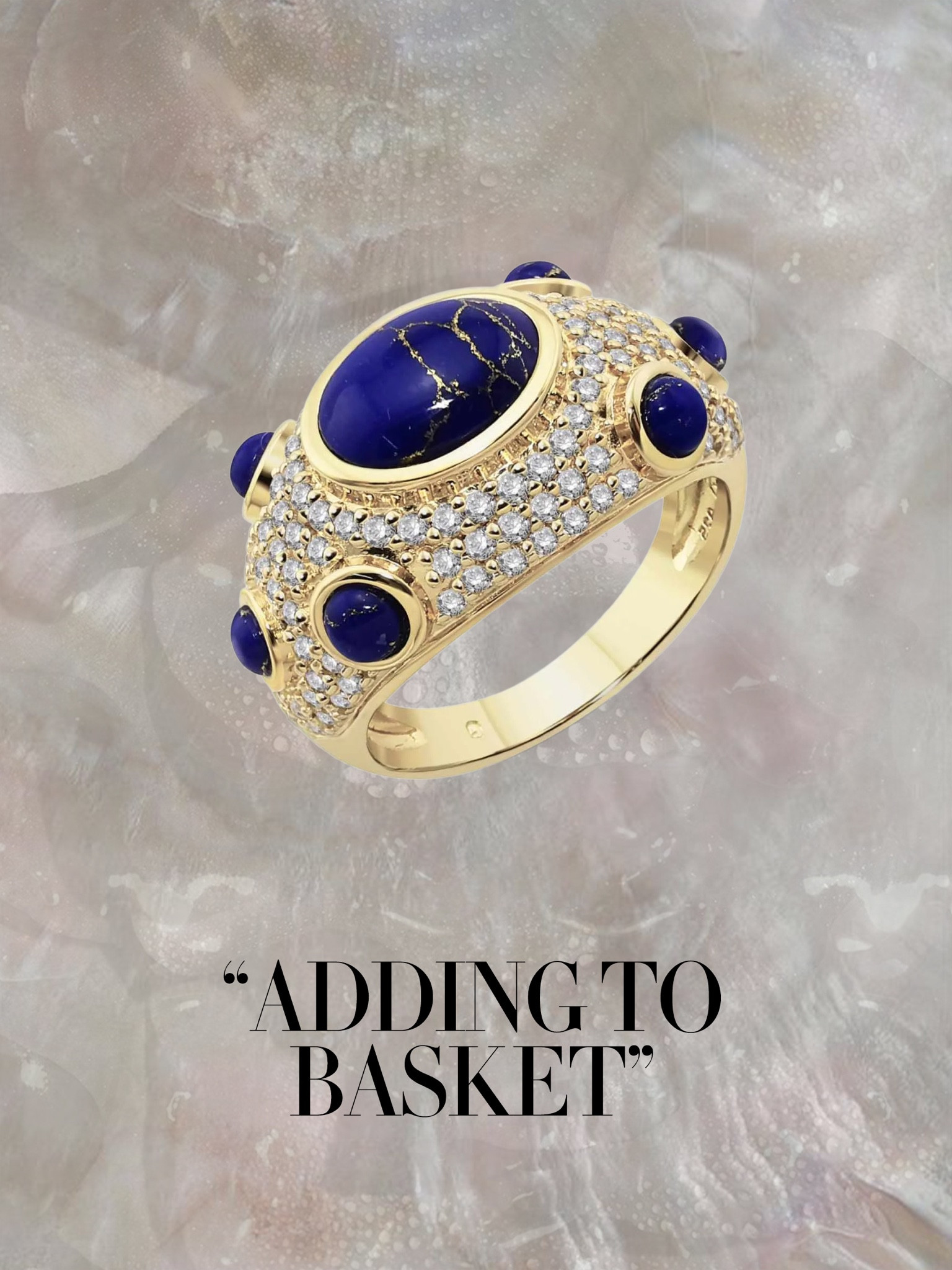 Adding to basket: The Camille Cocktail Ring - making deep blue vibes and big statement energy my new default 💙✨
.
Camille cocktail ring | Heavenly London ring | lapis lazuli ring | statement ring | bold cocktail ring | sustainable jewellery | cabochon ring | everyday statement ring | jewellery edit | gift guide jewellery | blue gemstone ring | elevated basics | layered rings | Gift guide | Romantic rings for girlfriend 

#LTKluxury #LTKover50style #LTKgiftguide