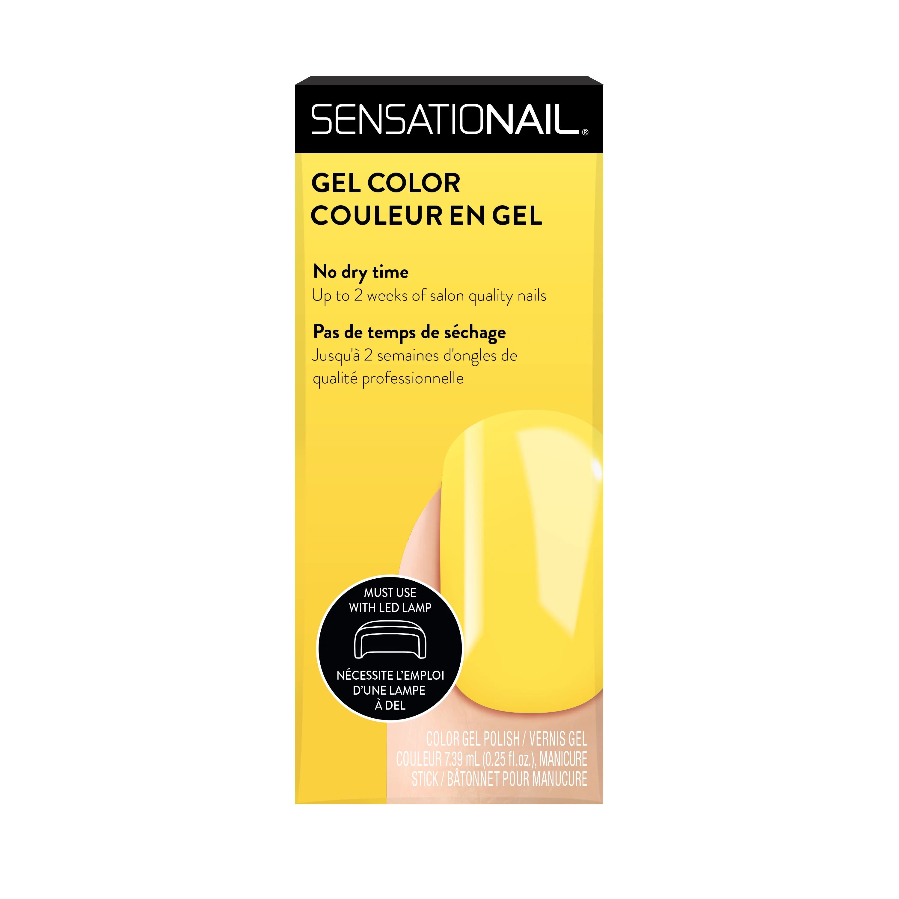 SensatioNail Gel Nail Polish (Yellow), Beat The Heat, 0.25 fl oz | Walmart (US)